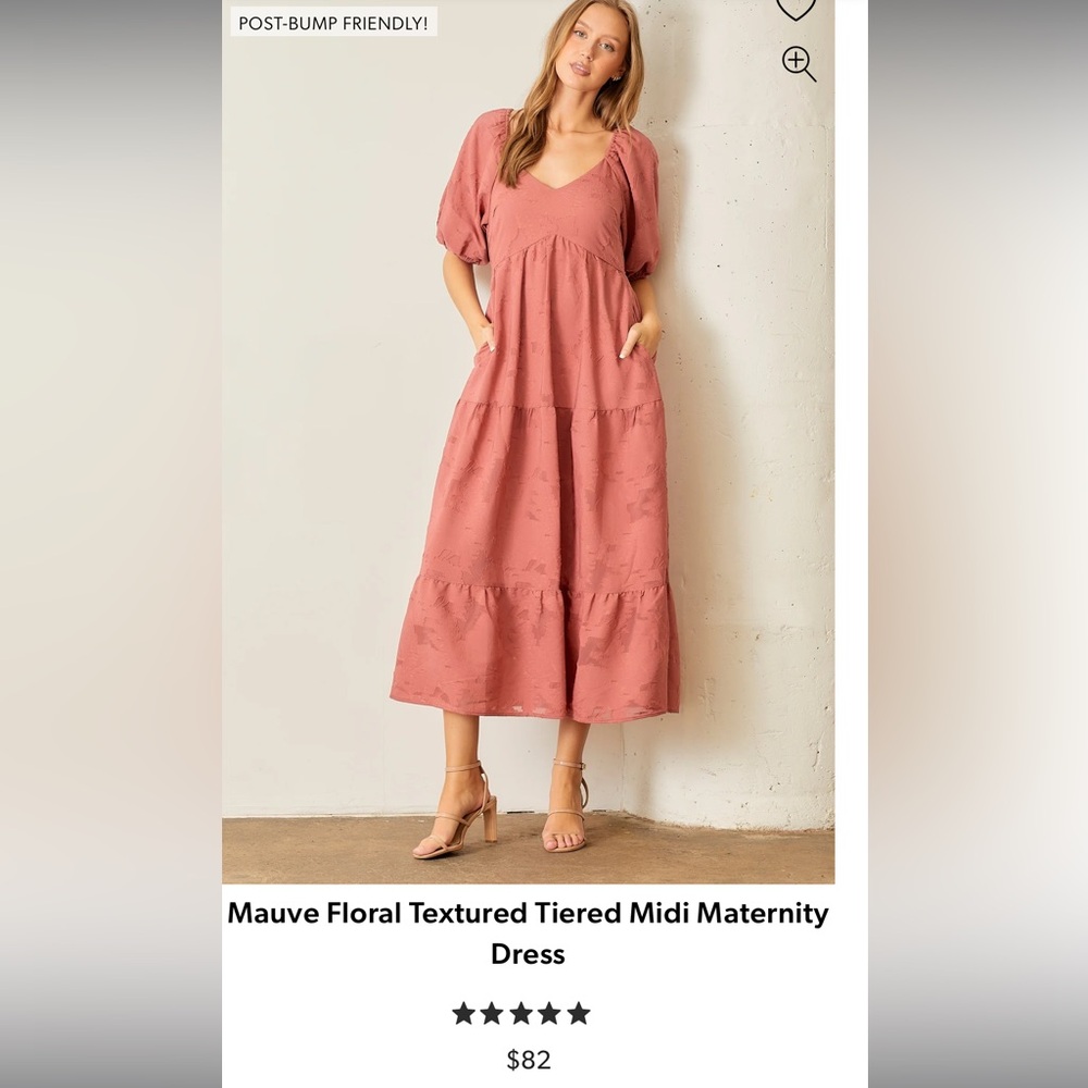 Maternity/post bump friendly dress from pinkblush